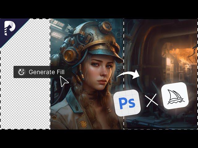 Midjourney + Photoshop Beta | Fix AI Images with Generative Fill