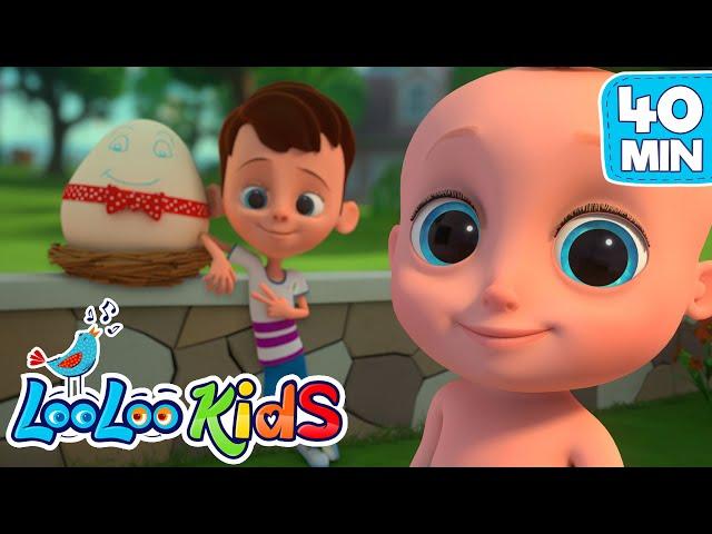 Humpty Dumpty - S3EP25 Kindergarten Fun Highlights Compilation - LooLoo Kids Songs for Kids