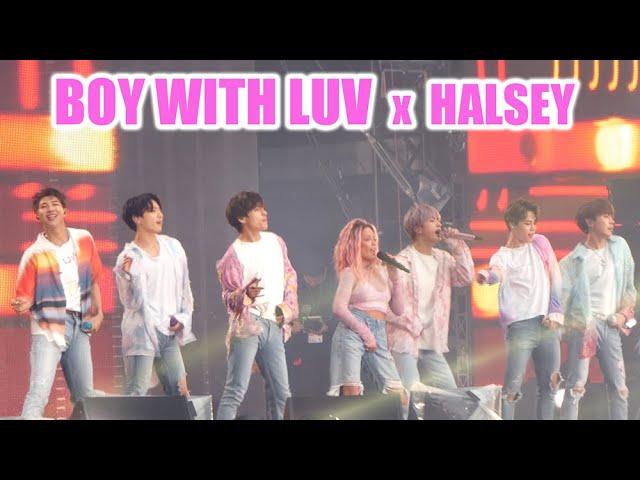 190607 4K- Boy with Luv WITH HALSEY @ BTS 방탄소년단 Speak Yourself Stade de France Paris Concert Fancam