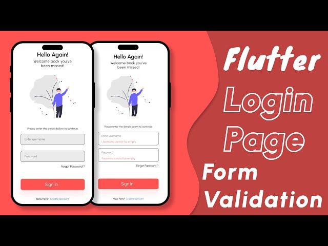 Flutter Login Page with Form Validation