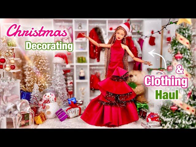 Decorating For Christmas + Barbie Doll Holiday Clothing Haul! Christmas & New Years Fashion