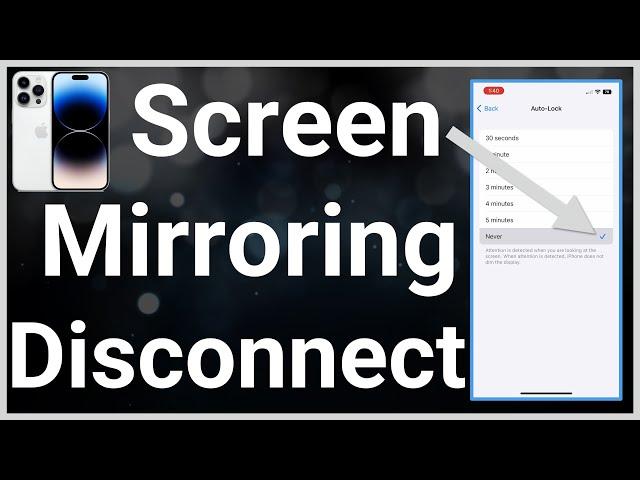 Why Does Screen Mirroring Keep Disconnecting?