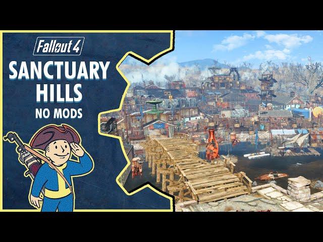 Fallout 4 Sanctuary Hills Capital City Settlement Build  (No Mods Used)