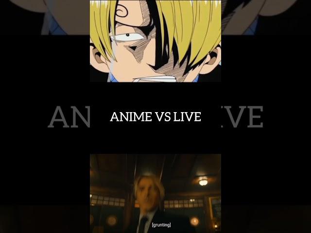 Anime VS Live Sanji-san. #trending #anime #onepiece #sanji #netflix