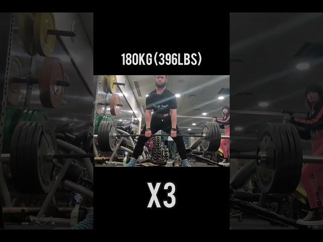 180KG deadlift X3 after not deadlifting for a while and being sick