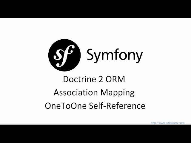 Doctrine OneToOne SelfReference - Doctrine ORM Symfony 3