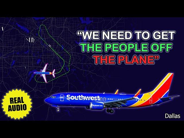 Smoke on board. Pilots are on oxygen. Southwest Boeing 737 MAX 8 returns to Dallas. Real ATC