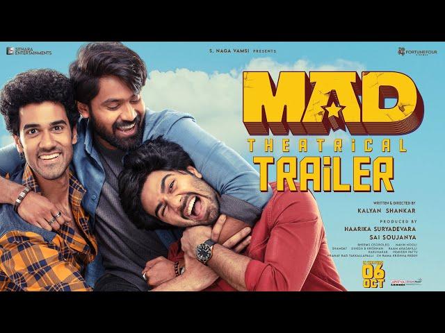 MAD - Official Trailer | Kalyan Shankar | S. Naga Vamsi | Bheems Ceciroleo | #MADTheMovie