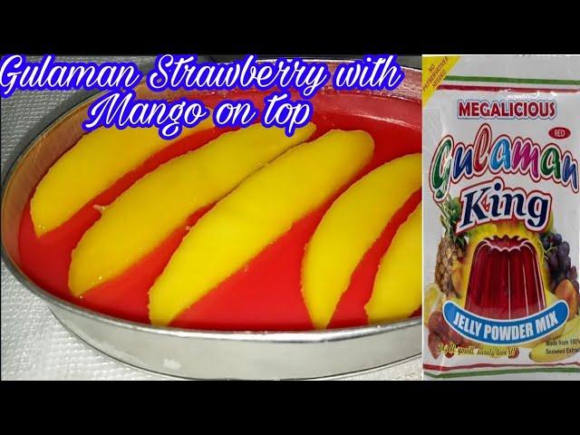 How to Make Gulaman Strawberry with Mango on Top | Milyn Avelino