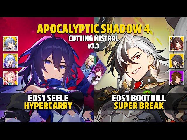E0S1 Seele Hypercarry & E0S1 Boothill Super Break - Apocalyptic Shadow 4 - Honkai: Star Rail 3.3