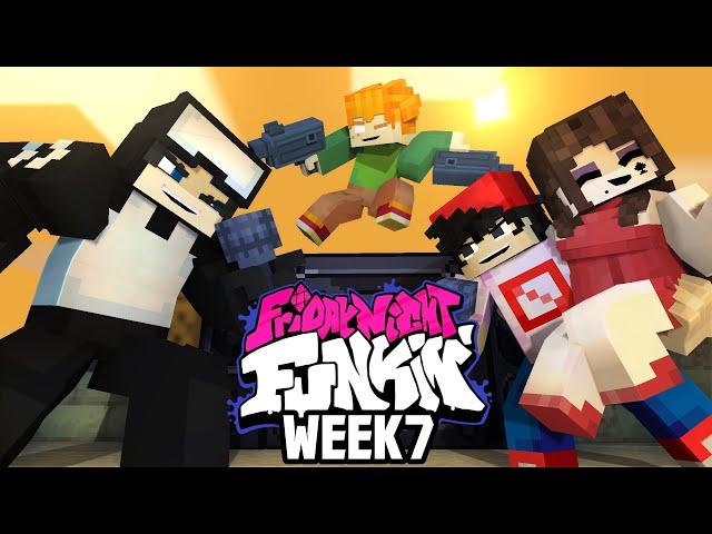 Tankman Battle [ Full part ] - Minecraft Friday night funkin Animation