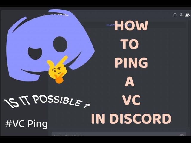 How to ping voice channels in Discord || Ping VC in Discord