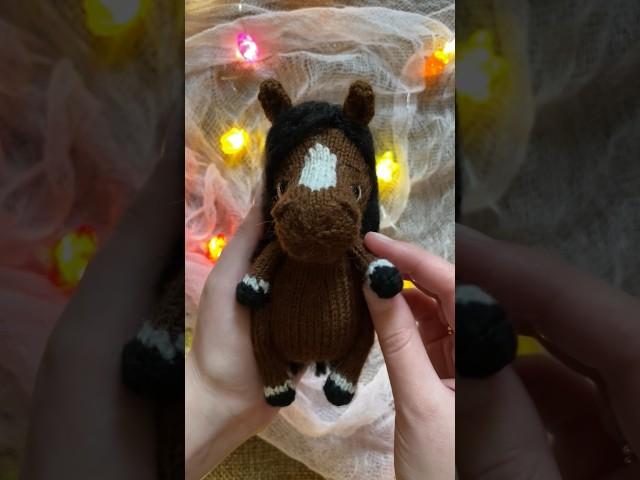 Мастер-класс вязаная Лошадь Дейзи спицами #вязание #вязанаяигрушка #мкспицами #амигуруми #спицы