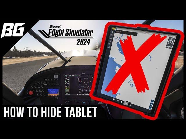 How To Hide The EFB Tablet in MSFS 2024