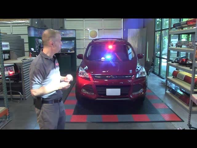 Sirennet SNDL1 & SNDL2 LED Windshield Lights on Ford Escape