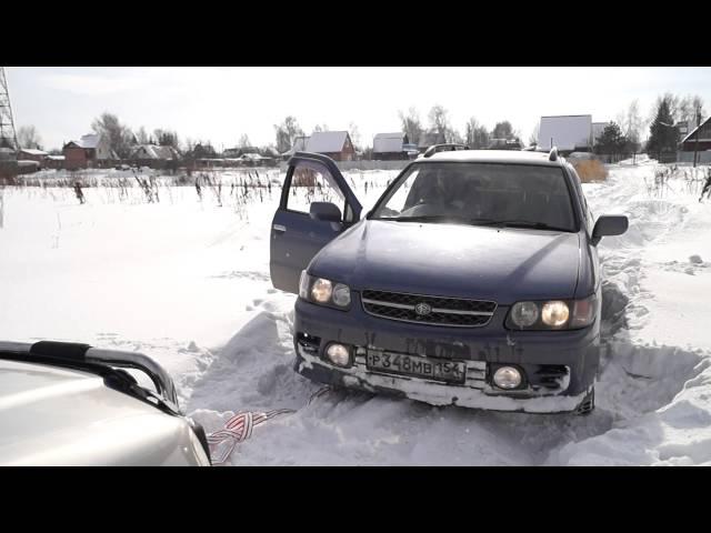 Nissan R'nessa (Рнесса) 4WD в снегу