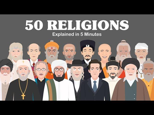 50 Religions Explained in 5 Minutes