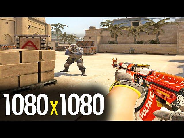 ИГРАЮ НА РАЗРЕШЕНИИ 1080x1080 - САМОЕ ЧИТЕРСКОЕ РАЗРЕШЕНИЕ CS:GO