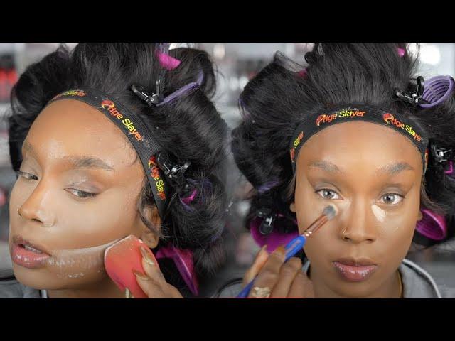 Beginner Makeup Tutorial Soft Glam  | DestinyLashaeMakeup