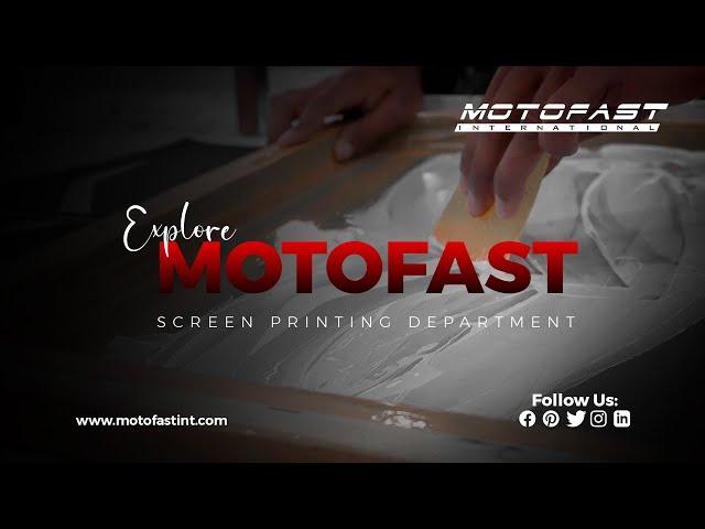 Motofast International Screen Printing Department  #screenprinting #printing #leathercraft