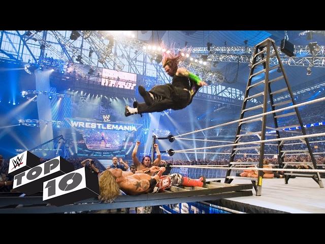 The Hardy Boyz' insane ladder attacks: WWE Top 10