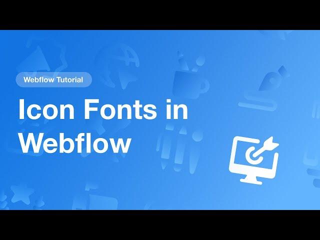 Icons in Webflow Made Easy with Icon Fonts