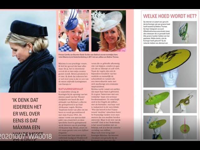 H.R.H. Princess Camilla of Bourbon Two Sicilies in the Royal magazine “De Oranjes”