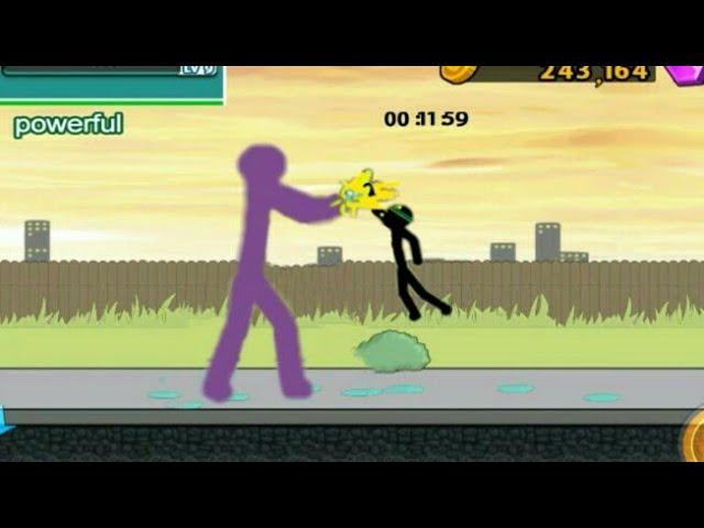 Fight with boss  without weapon full gameplay !  Anger of Stick 5