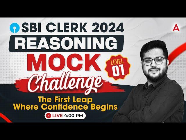 SBI Clerk Reasoning 2024 | Reasoning Mock Challenge Level-1 | By Shubham Srivastava