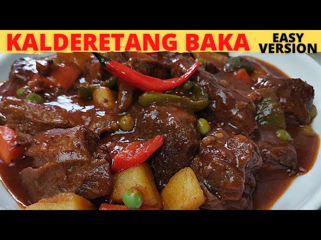 KALDERETANG BAKA | Beef CALDERETA l How to Cook it  FAST