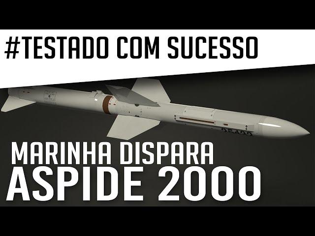 Marinha do Brasil dispara dois mísseis Aspide 2000