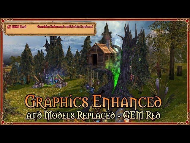 Graphics Enhanced and Models Repalced mod for Heroes 5 comparisons (GEM Red)