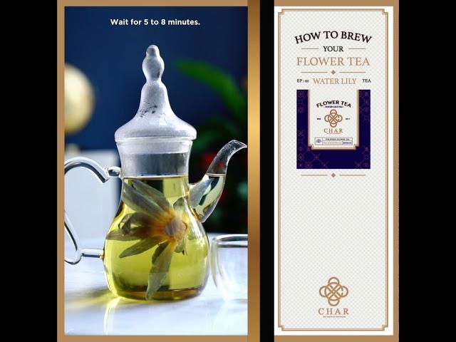 How to brew WATER LILY TEA