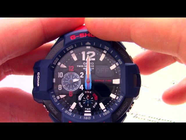 Часы Casio G-SHOCK GA-1100-2ADR - Инструкция, как настроить от PresidentWatches.Ru