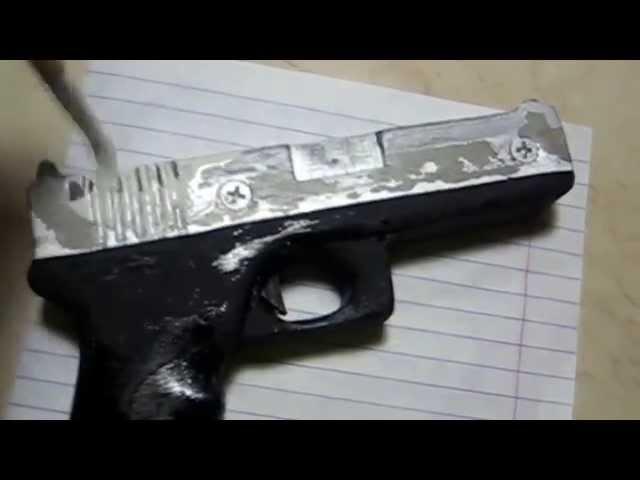 Покраска пистолета Glock.