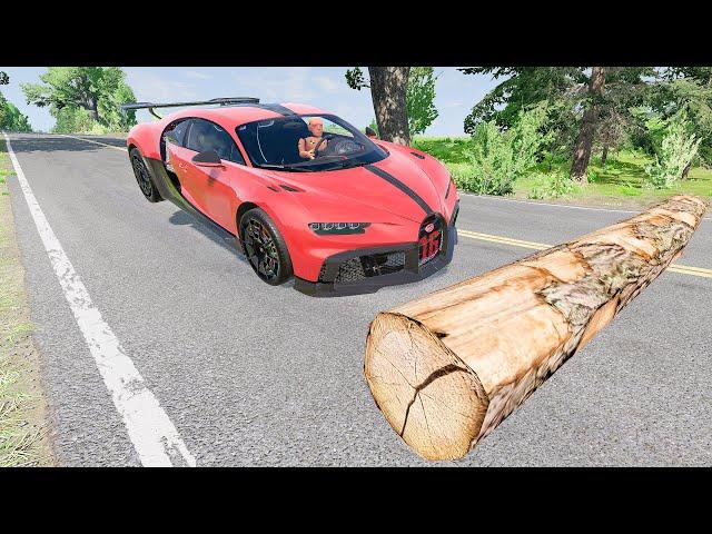 Cars vs Fallen Tree – BeamNG Drive | Good Cat