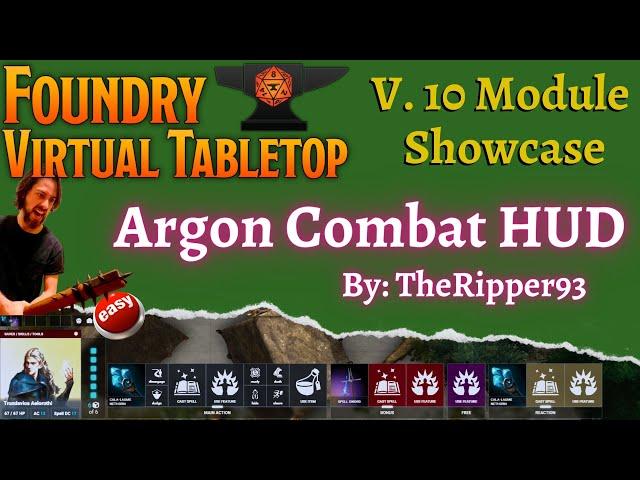 Foundry VTT Module Showcase | Argon Combat HUD, by TheRipper93