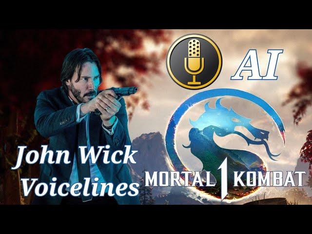 John Wick In Mortal Kombat 1 - All Intros (AI)