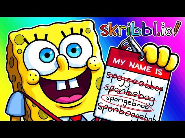 Skribblio Funny Moments - It's a SPONGEBNOB Episode!