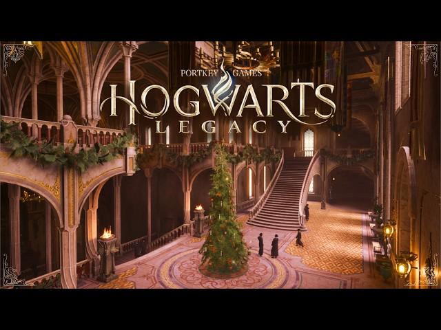 Christmas in Hogwarts Legacy  Relaxing Harry Potter Christmas Ambience & Music