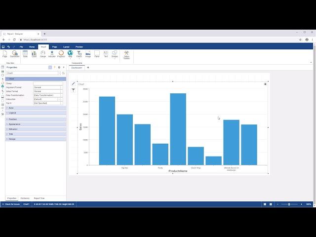 .NET Core Dashboard: Using Filter Tool of Dashboard Items [Shot on v2019]