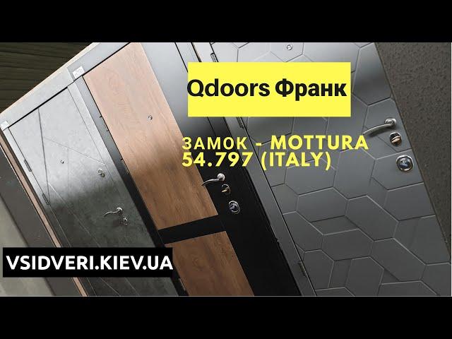 Входные двери Qdoors Авангард - модель Франк обзор TopDveri