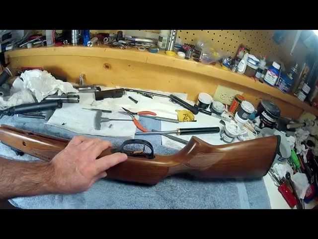 re installing your hatsan 95 stock and trigger screw tips Pt 4