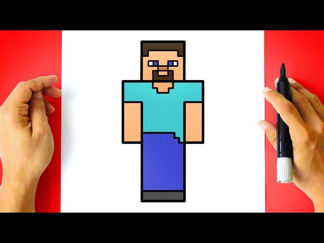 How to DRAW STEVE MINECRAFT