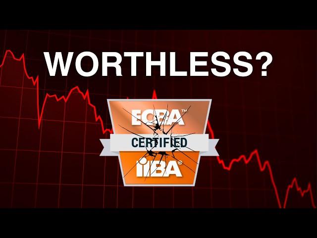 ECBA Certification - Do You Need it in 2024? Business Analyst Hiring Manager Opinion