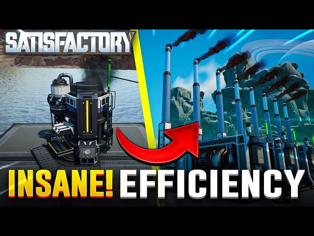 How to build an EFFICIENT Satisfactory Coal Generator Setup! (Satisfactory Update 7)