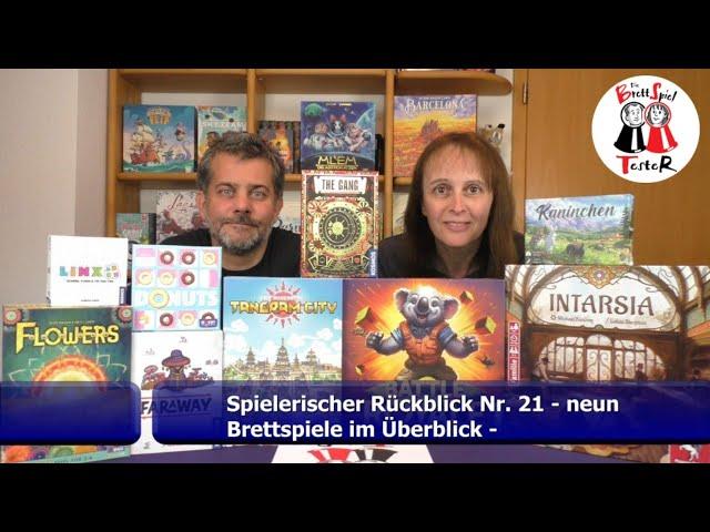 Spielerischer Rückblick Nr. 21 - neun Brettspiele im Überblick - Brettspiel - Die Brettspieltester