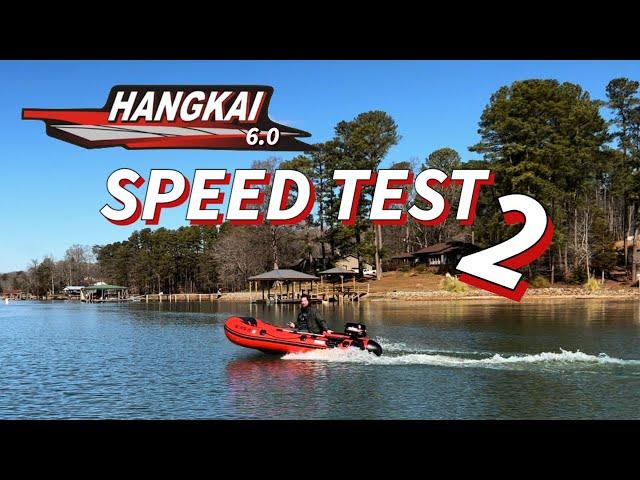 Hangkai 6hp Upgrades - Speed Test 2 (Hydrofoil/Prop Upgrade Combination)