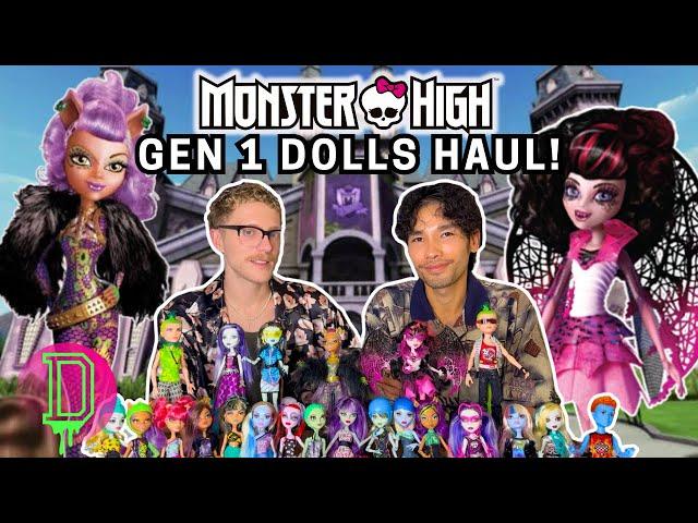 MONSTER HIGH GENERATION 1 HUGE DOLL HAUL + UNBOXING AND REVIEW!!