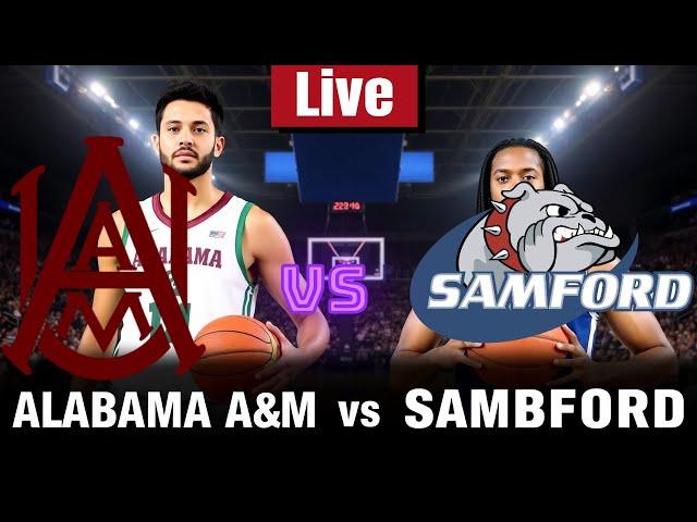 Alabama A&M University vs Samford Live | NCAA College Basketball 2024